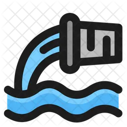Drainage Line  Icon