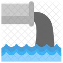 Sewage Pipe Water Pollution Drainage Pipe Icon