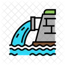 Drainage Water Falling  Icon