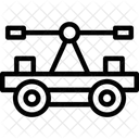 Draisine Schiene Fahrzeug Symbol