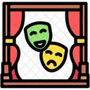 劇場、演劇、舞台 アイコン