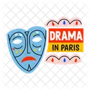 Drama em paris  Ícone