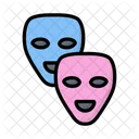 Drama Masken Comedy Masken Theatermasken Symbol