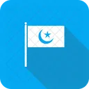 Drapeau Islam Croissant Icône