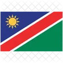Drapeau De La Namibie Namibie Drapeau De La Namibie Icône