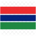 Drapeau Drapeau De La Gambie Gambie Icône