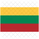 Drapeau De La Lituanie Drapeau National De La Lituanie Drapeau Icône