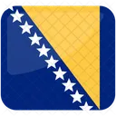 Drapeau De La Bosnie Drapeau National De La Bosnie Drapeaux Icône
