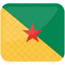 Drapeau De La Guyane Francaise Guyane Francaise Nation Icône