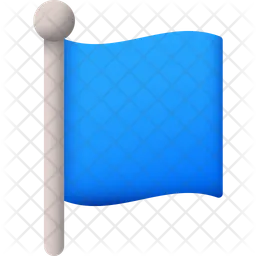 Drapeau bleu  Icône
