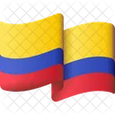 Drapeau De La Colombie Drapeau Nation Icône