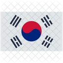 Drapeau De La Coree Du Sud Coree Rectangle Icône