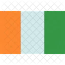 Drapeau de la cote d'ivoire  Icône