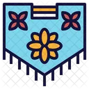 Floral Affichage Drapeau Icon