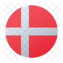 Danemark Circulaire Icône