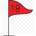 Bâton de drapeau de golf  Icône