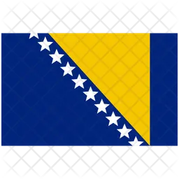 Drapeau de la Bosnie Flag Icône