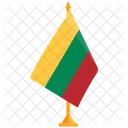 Drapeau De La Lituanie Drapeau National De La Lituanie Drapeau Icône