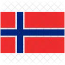 Drapeau De La Norvege Norvege Rectangle Icône