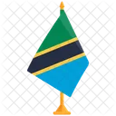 Drapeau De La Tanzanie Tanzanie Drapeau De La Tanzanie Icône