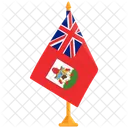 Drapeau Des Bermudes Bermudes Pays Icône