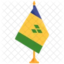 Drapeau Des Grenadines Grenadines Drapeau Des Grenadines Icône