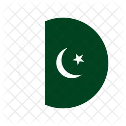 Drapeau pakistanais Logo Icône