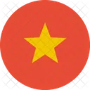 Vietnam Drapeau Monde Icône