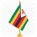 Drapeau Du Zimbabwe Zimbabwe Drapeau Du Zimbabwe Icône