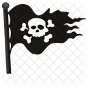 Dechire Drapeau Pirate Icône