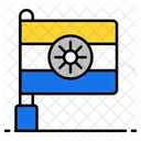 Drapeau Indien Drapeau Indien Icône