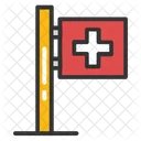 Medical Drapeau Rouge Icon