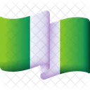 Drapeau Du Nigeria Pays Drapeau Icône