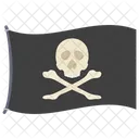 Drapeau Pirate Jolly Roger Crane De Pirate Icône