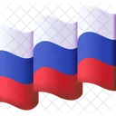 Drapeau De La Russie Pays Drapeau Icône