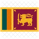 Drapeau Du Sri Lanka Lanka Sri Icône