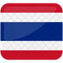 Drapeau De La Thailande Thailande Drapeau National De La Thailande Icône
