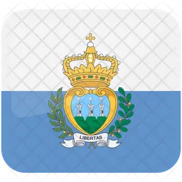 Drapeau de Saint-Marin Flag Icône