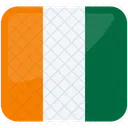 Drapeau De Livoire Ivoire Drapeau De La Cote Divoire Icône