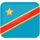 Drapeau De La Republique Democratique Du Congo Republique Du Congo Congo Icône