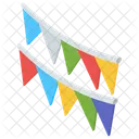 Drapeaux de fête  Icône