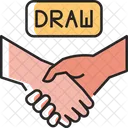 Draw Shakehands Hand Icon