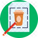 Draw Coffee Cup  Icon