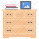 Chest Drawers Book Icon