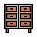 Drawer Cabinet Interior Icon