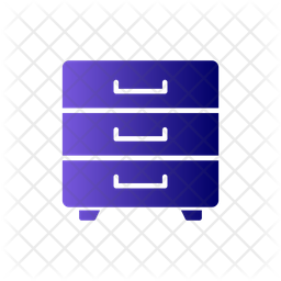 Drawer Icon - Download in Gradient Style
