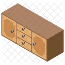 Drawer Cabinet Rack Icon