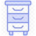 Drawers Duotone Line Icon Icon