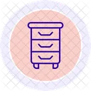 Drawers Line Icon Icon