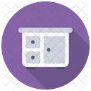 Bureau Chest Drawers Icon